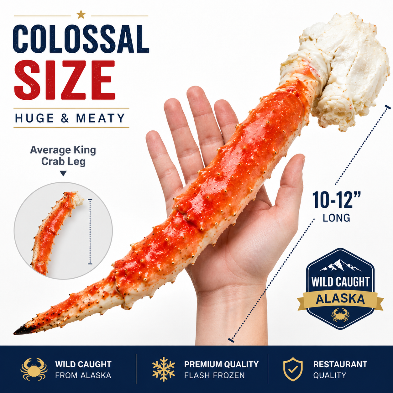 Alaskan King Crab Legs – Premium Wild-Caught Seafood for Family Feasts & Special Occasions