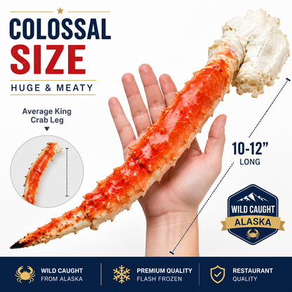 Alaskan King Crab Legs – Premium Wild-Caught Seafood for Family Feasts & Special Occasions