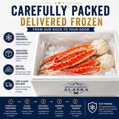 Alaskan King Crab Legs – Premium Wild-Caught Seafood for Family Feasts & Special Occasions