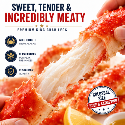 Alaskan King Crab Legs – Premium Wild-Caught Seafood for Family Feasts & Special Occasions